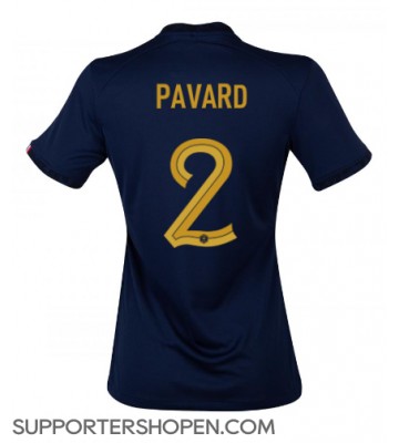 Frankrike Benjamin Pavard #2 Hemma Matchtröja Dam VM 2022 Kortärmad